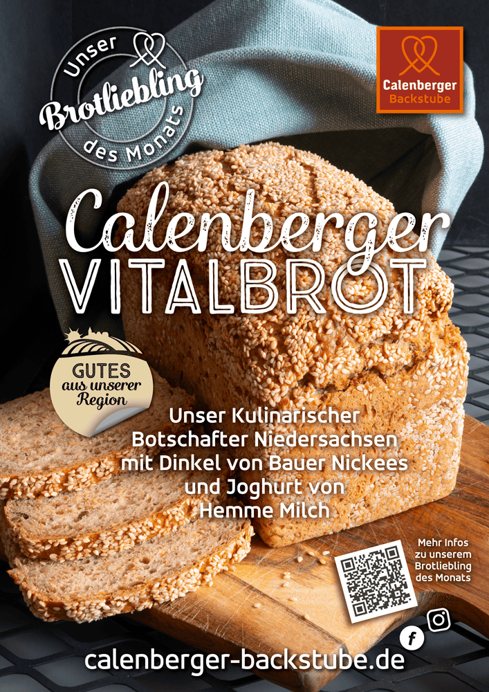 Gersterbrot auf Bambusmatte